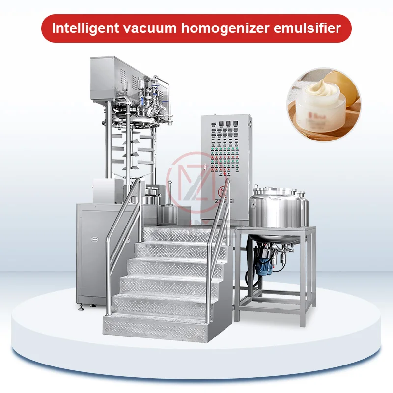 Intelligent Lotion Cream Liquid Ointment Toothpaste Mayonnaise Mixing Machine Vacuum Homogenizer Emulsifier Emulsifying
