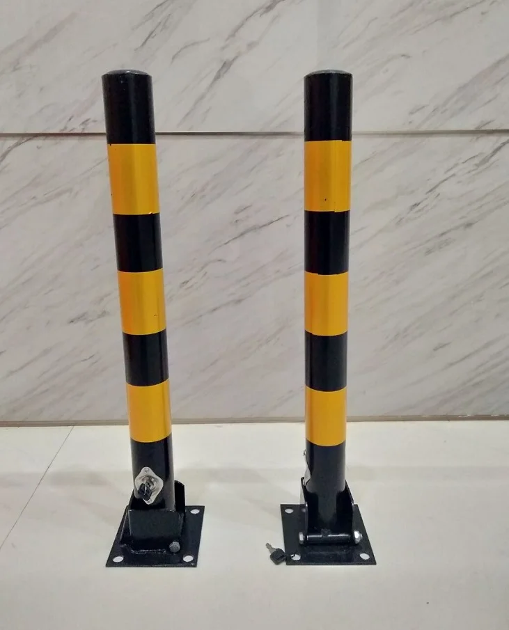 Height 670mm collapsible car parking bollard traffic warning post barriere parking divider bollards