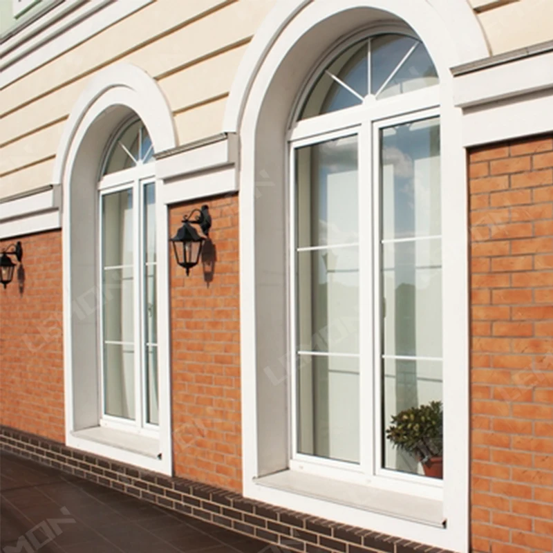 Upvc windows China market Pvc profile Upvc Casement window design with USA standard