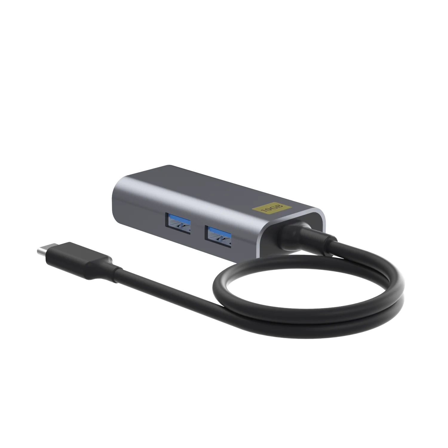 high quality super soft 10Gbps 4 Ports usb type c usb laptop hub  4 in 1 dock dual silicone jacket usb c hub 10Gbps