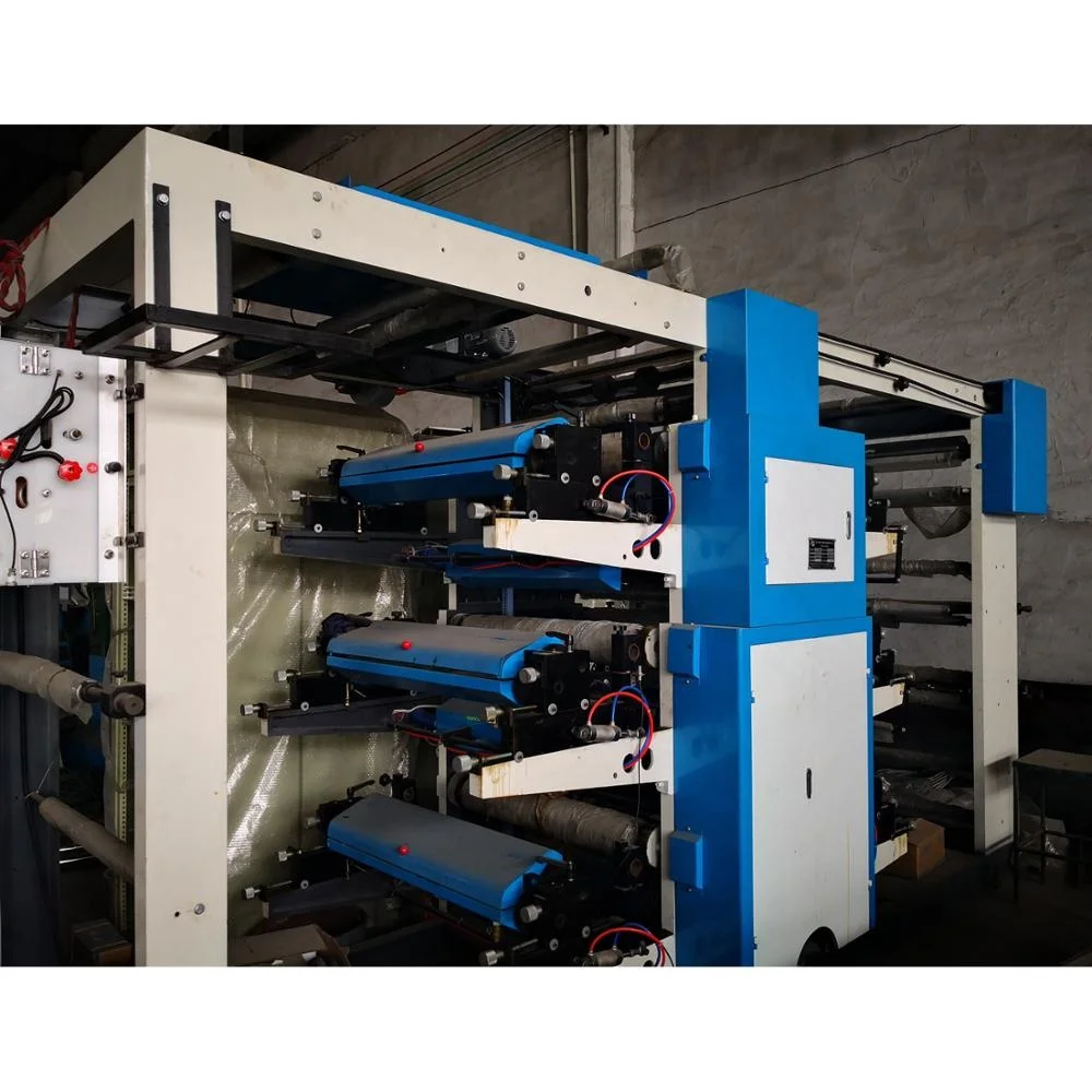 Six Colors PP woven Roller to Roller Flexible Printing Machine  Model TF-YT-6800-PP woven sack Production line