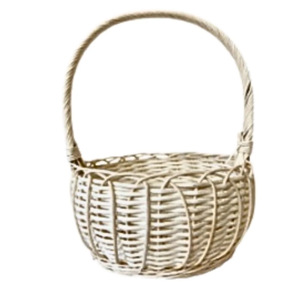 For Wedding Wicker Gift Basket Christmas Decorative New Vintage Picnic Storage Laundry Basket Home Decoration Trendy Rattan
