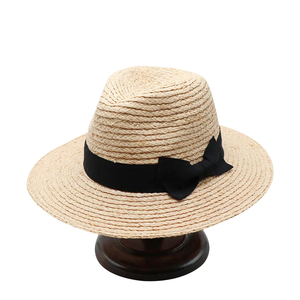 Summer Beach Straw Cowboy Hats Women Foldable Lady Adult Sun Protection Straw Cowboy Hat