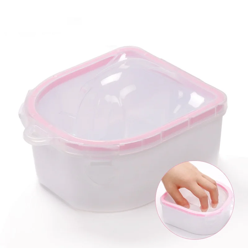 Wholesales manicure soak bowl hand pink blue finger acrylic nail soaking bowl polish remover nail soak off bowls