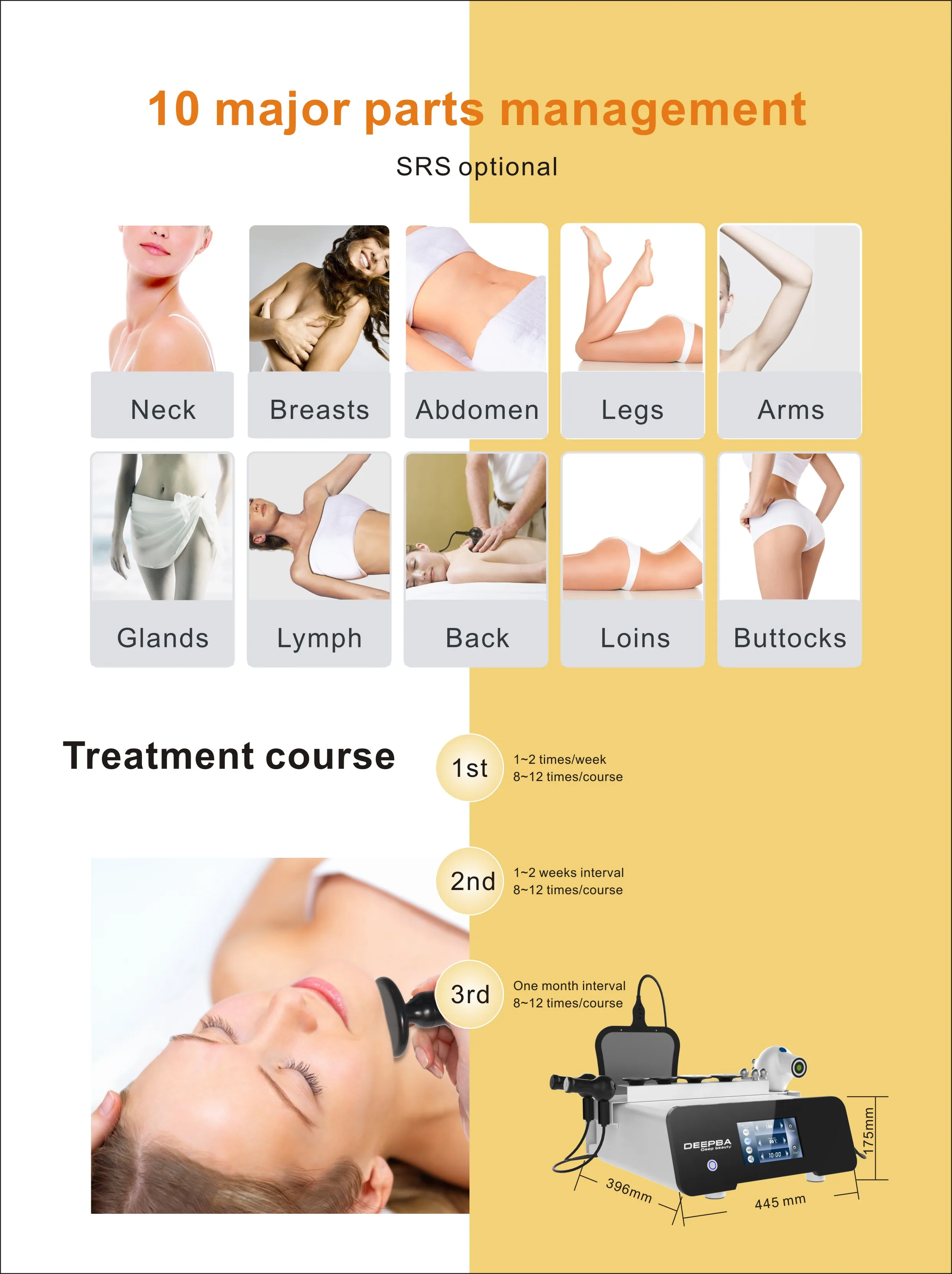 BECO Hot selling Deepba RET CET Radio Frequency 448k+20k Weight Loss Facial Wrinkle Removal  Body Slimming Beauty Machine