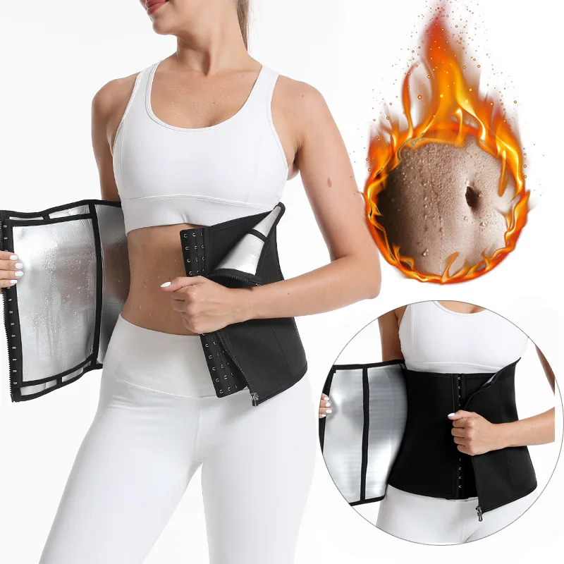 Sauna Waist Trimmer Belly Wrap Workout Sweat Band Abdominal Trainer Weight Loss Women Body Shaper Tummy Control Slimming Belt