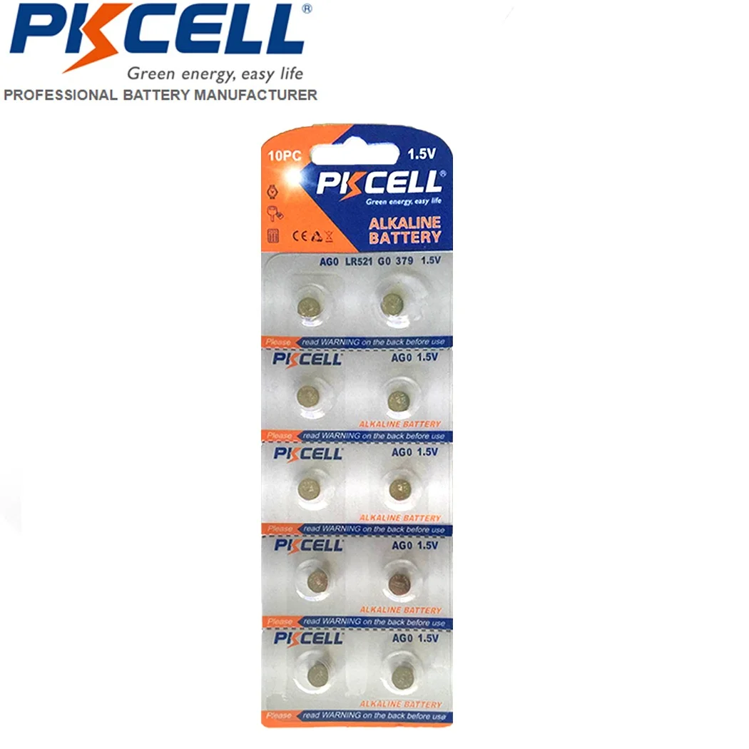 Hot sales 1.5v 10mah ag0 lr63  LR179  lr521 alkaline coin button cell batteries