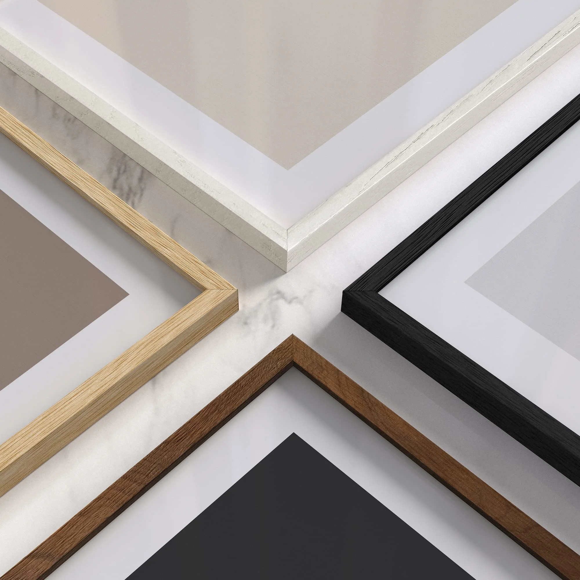 High-End Rectangular Wooden 8x12 Oak Frames Natural Wood Photo Frames