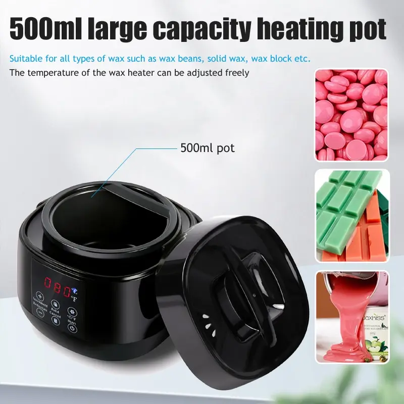 Hot Sale Wax Warmer Machine 500ml Capacity Multipurpose Waxing Heater Kit and Melting Pot for Hair Removal