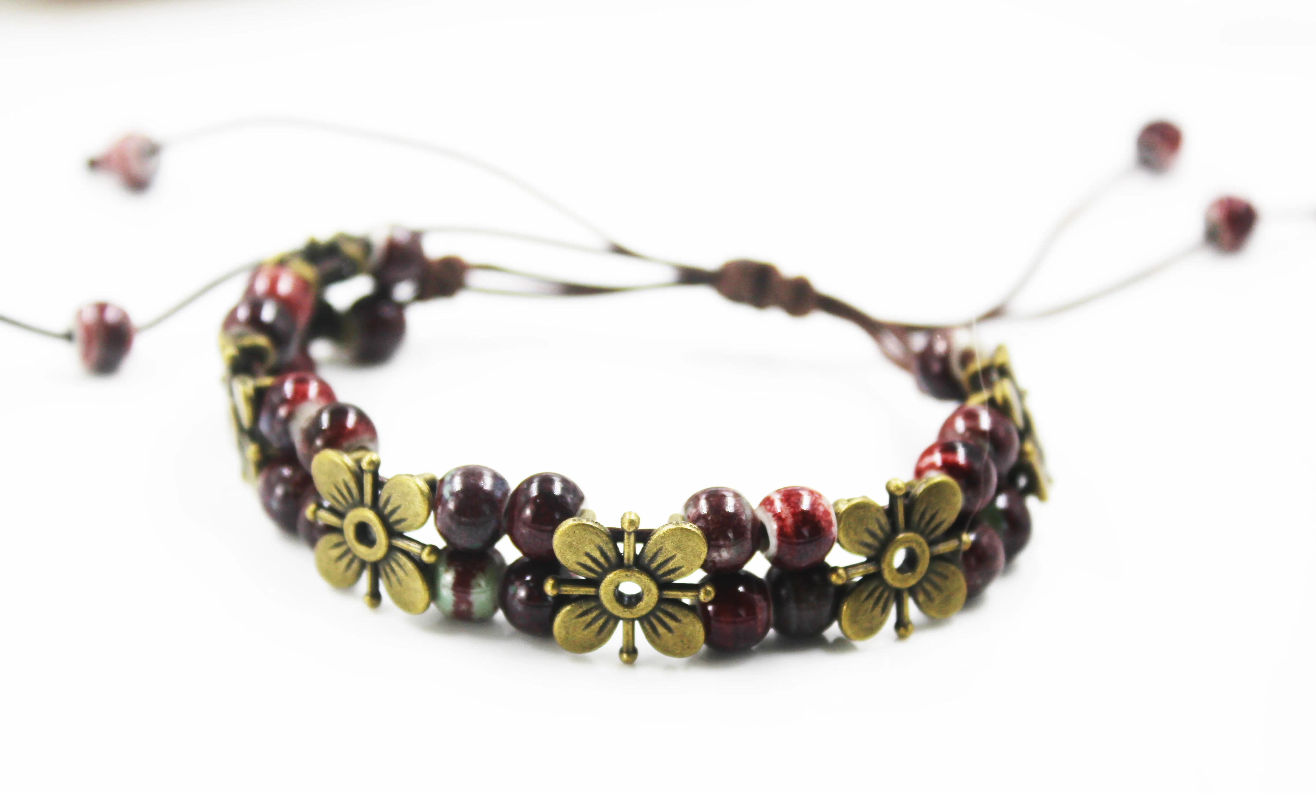 BMZ 2024 hand made manual braided ceramic jewelry ceramic germanium bracelet