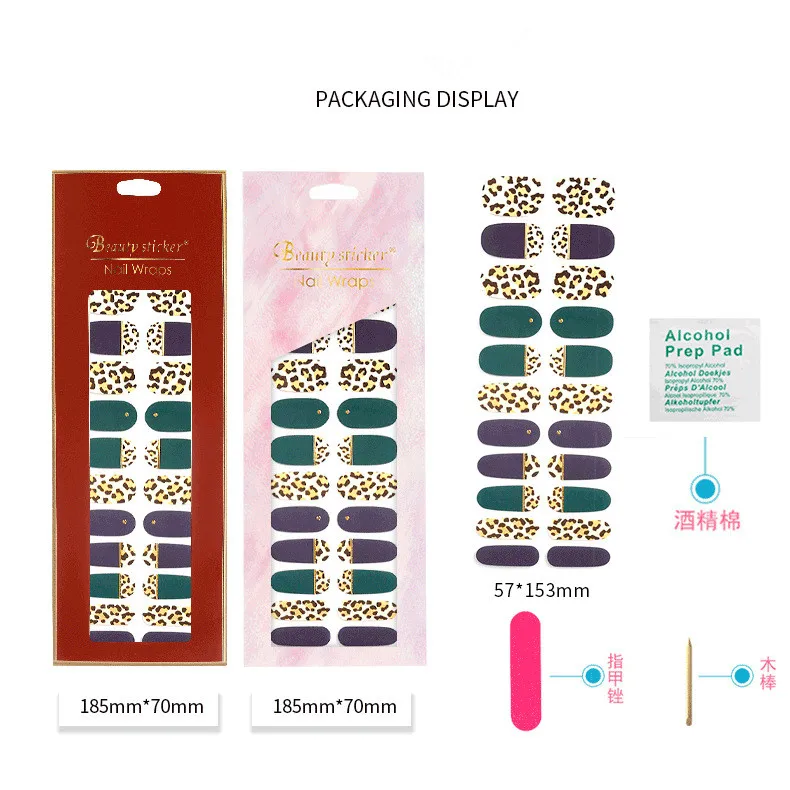 21 Type Nail Art Stickers Water Transfer DIY Nail Decals Butterfly Flowers Feathers Colorful Transfer Watermark Nail Stickers