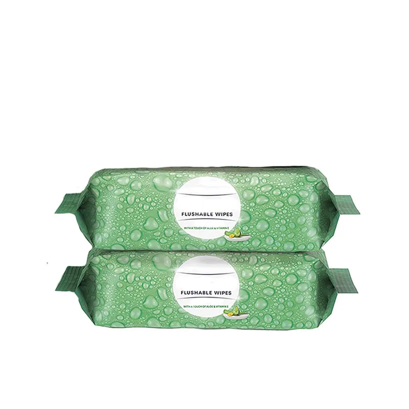 Wholesale custom size soft large capacity alcohol free OEM wet toilet wipes