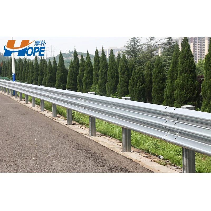 Roadway Steel Traffic Safety Crash Barrier Armco Thrie Beam Aashto Standard Galvanized Stainless Highway Guardrail Beam