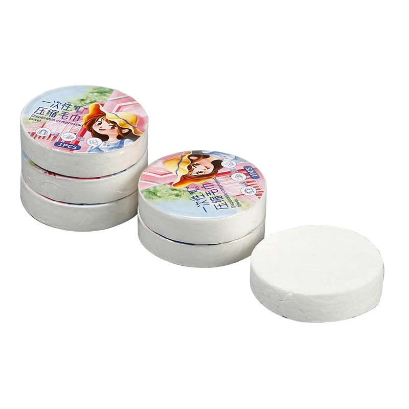 Одноразовое спрессованное утолщенное и хорошо впитывающее портативное уличное дорожное полотенце