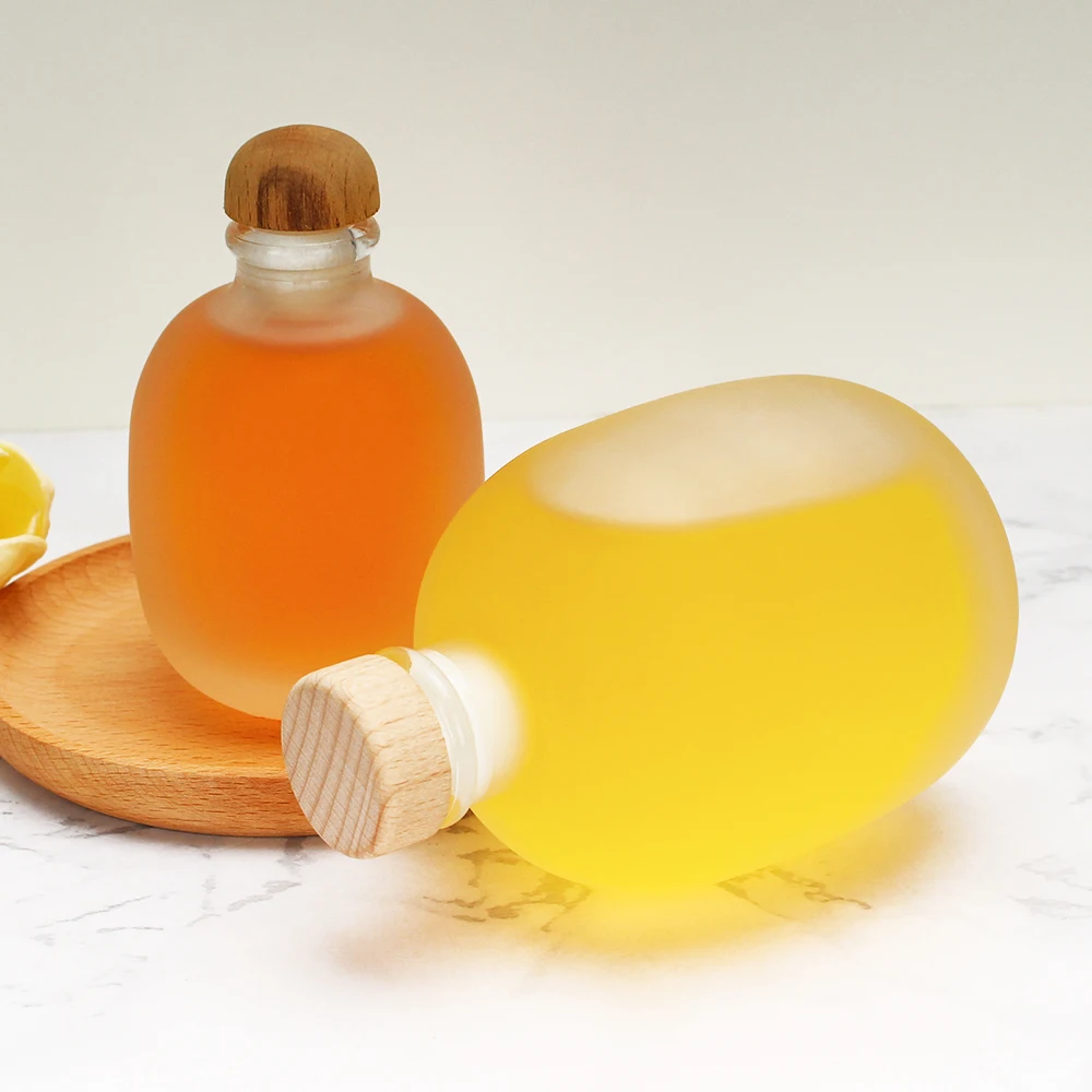 Empty 100ml 250ml 350ml 500ml Wine Liquor Spirit Vodka Storage Bottle Whiskey Frosted Clear Glass Juice Gin Bottles