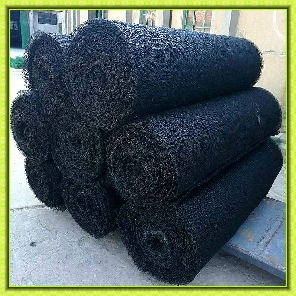 Коврик для защиты газона (зеленый и черный геомат HDPE 430 г/м2)