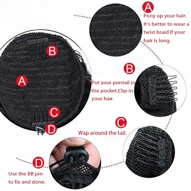 Drawstring Ponytail with Clip in Curly Ponytail For Black Women Deep Curly Hair Extensions Ponytail Curly Pony Tail From Vietnam