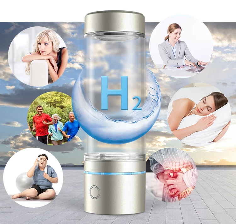 New inventions SPE PEM gas generation equipment breathing machine 300ml hydrogen inhalation Water Bottle Cup