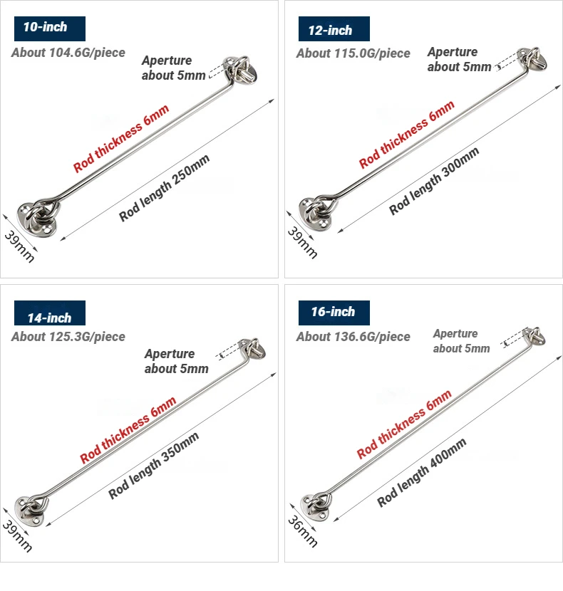 Jinnate Child Safety Lock Stainless Steel Lock Punch Free Lock