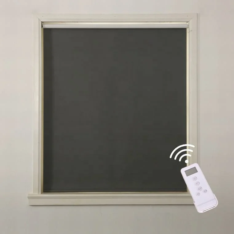 White coated solar shades electric motorized blinds for windows