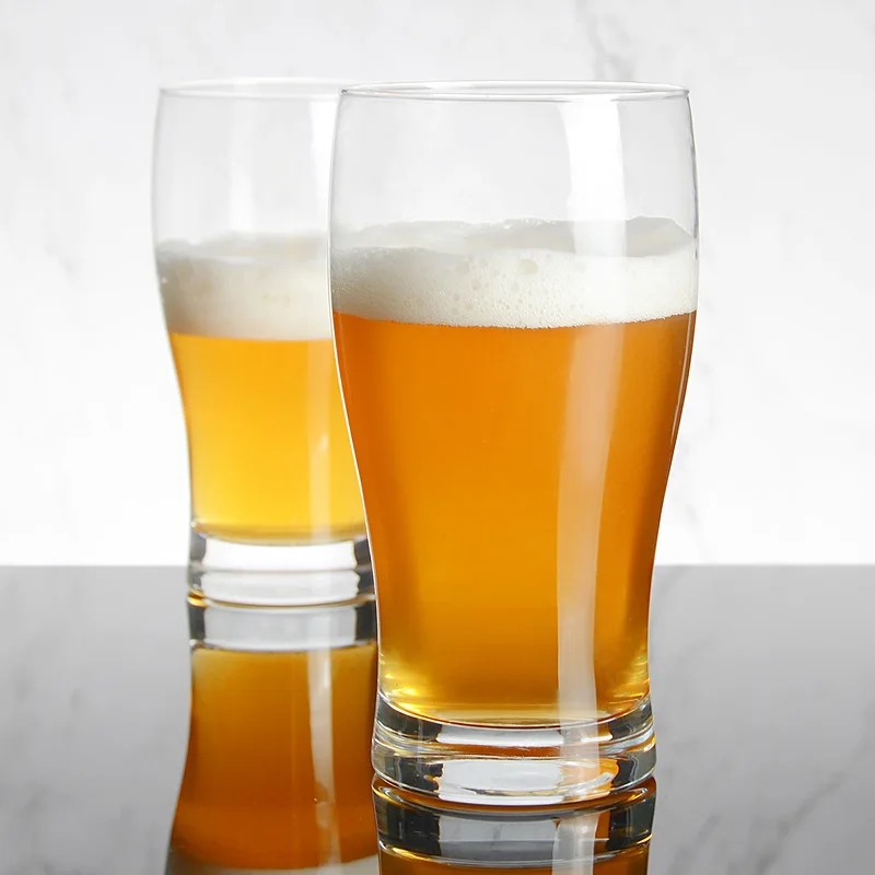 Free sample 20oz promotion thick bottom tulip imperial beer glasses nonic pint glass custom beer glass