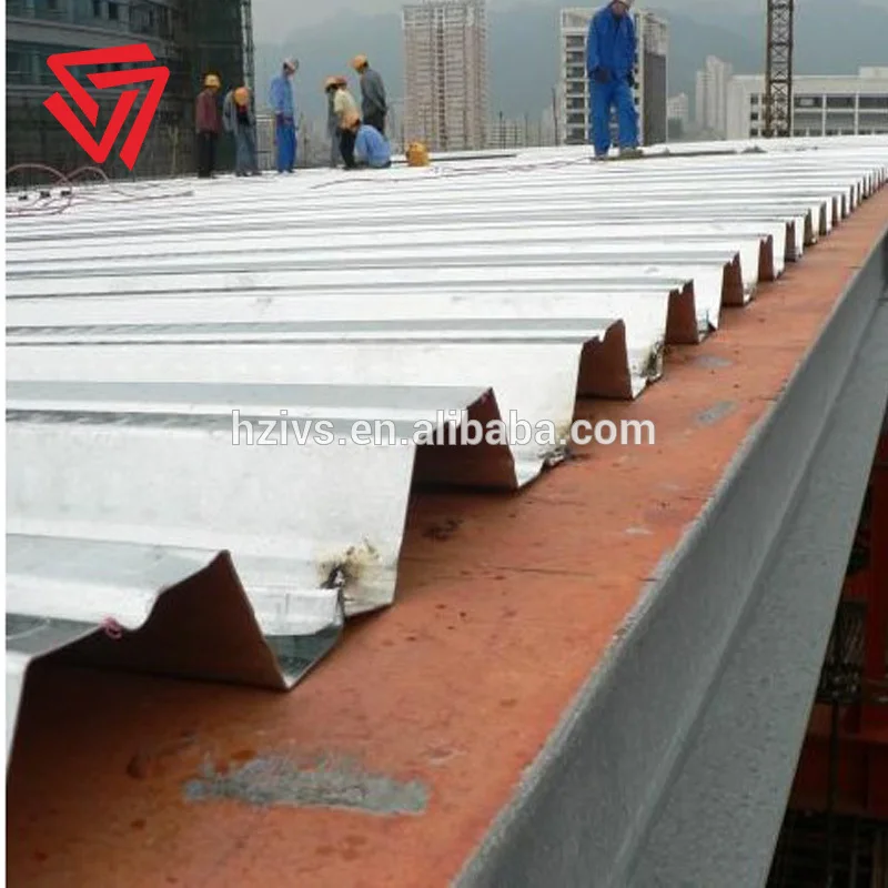 0.8mm high zinc mass galvanized corrugated steel floor decking plate