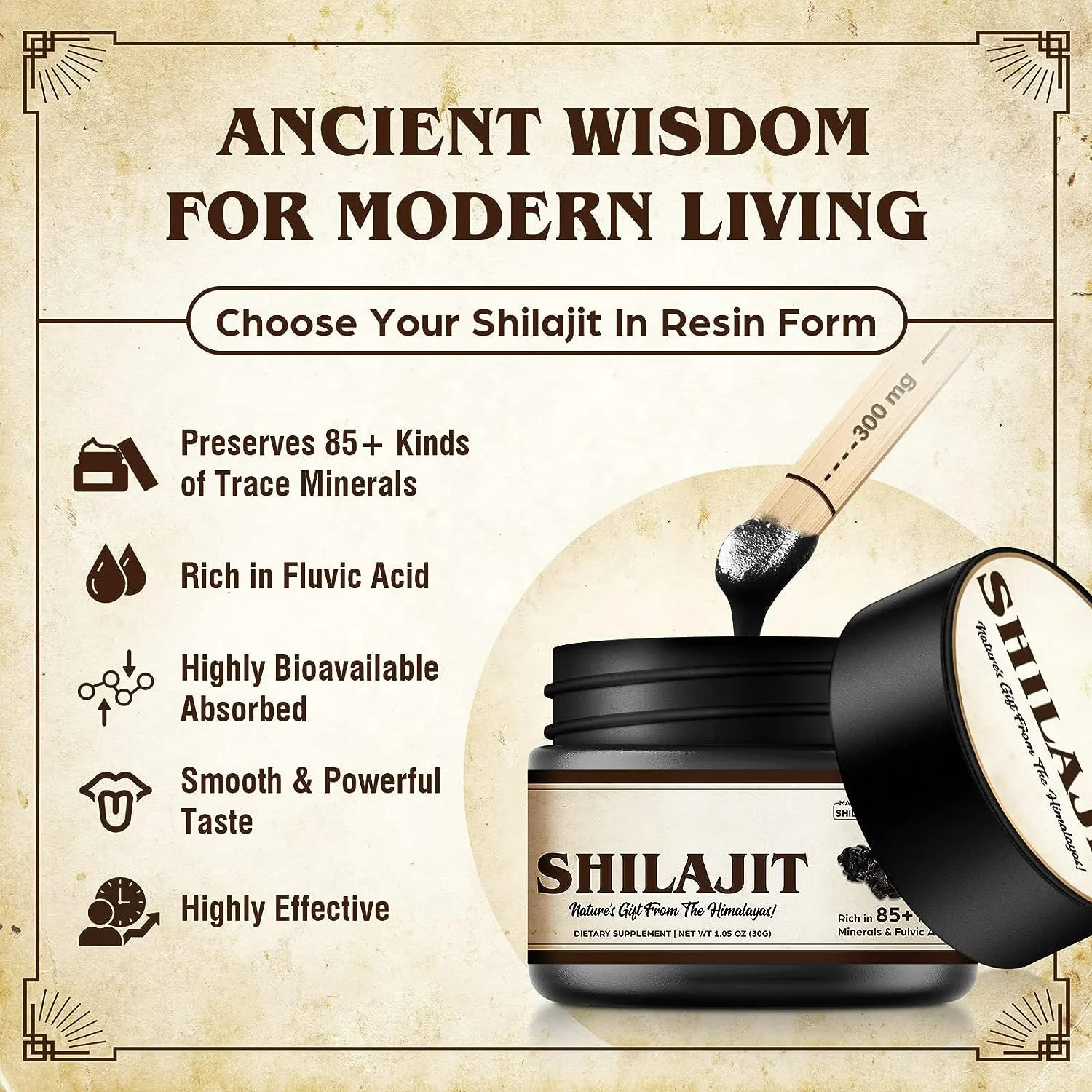 OEM Private Label Shilajit Pure Himalayan Organic Shilajit Resin Fulvic Acid for Energy and Immune Support