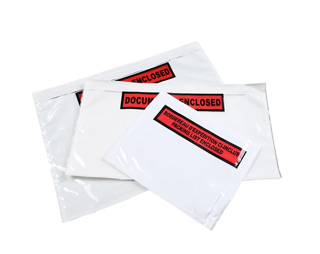 Customized printing packing list envelope for mailing using