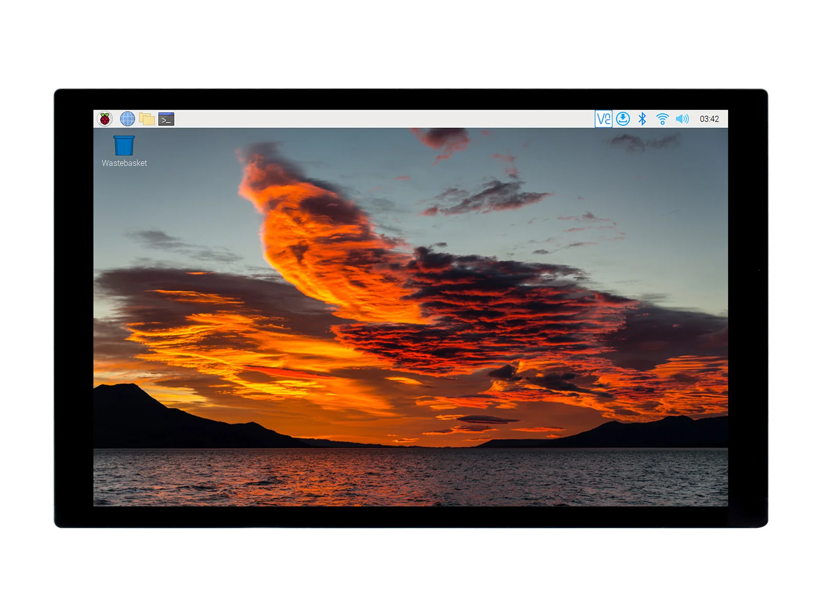 Raspberry Pi 3B 10.1-inch IPS capacitor high-definition display touch screen fully integrated DSI communication