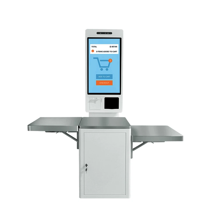smart payment android touchscreen self checkout machine kiosk