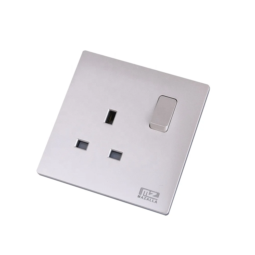 Wooden frame Large button wall switch socket