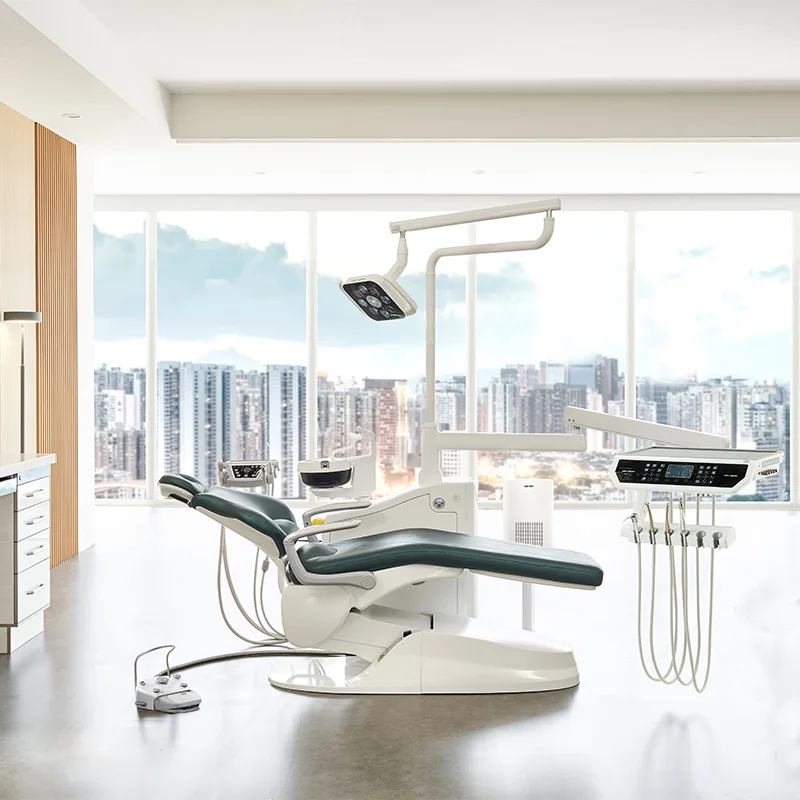 2023 New Model Simple &Smart Dental Chair One-key Auto Disinfection CE Certified Dental Chairs