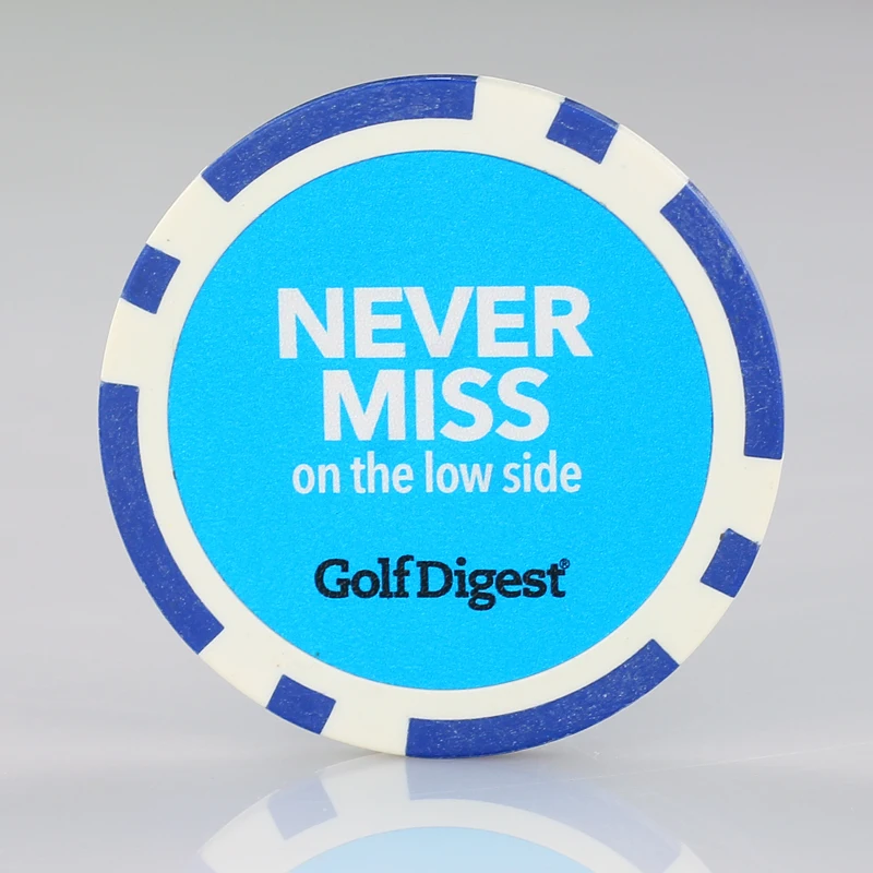 Wholesale Cheap Custom Denomination Oversized Golf Mini Metal Casino Poker Chip