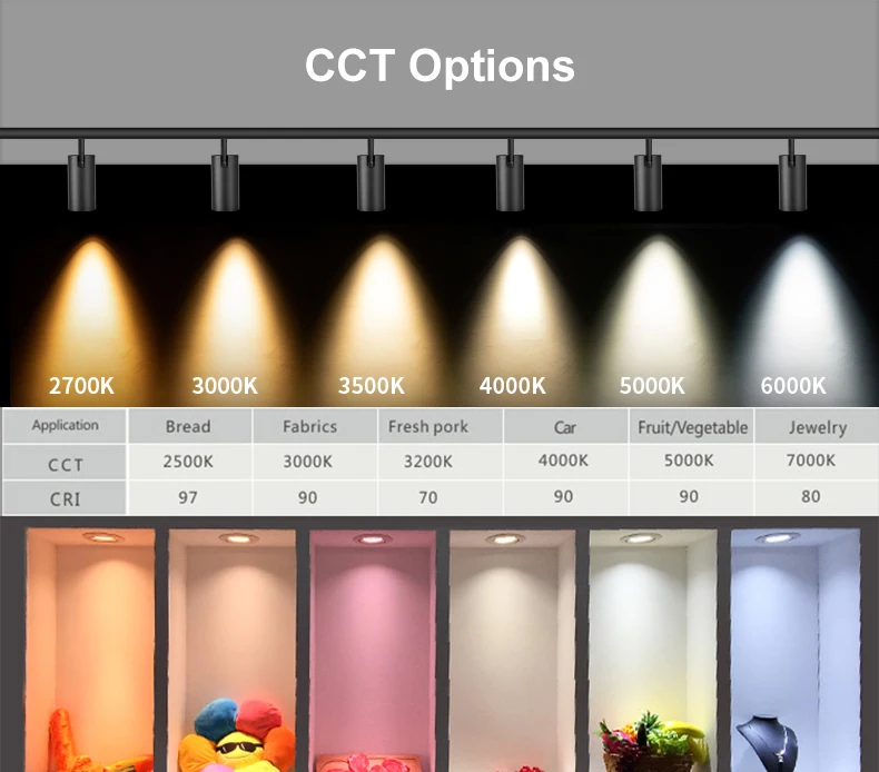 Small size 0/1-10v dimmable adjustable 8w modern magnetic track light for home shop museum