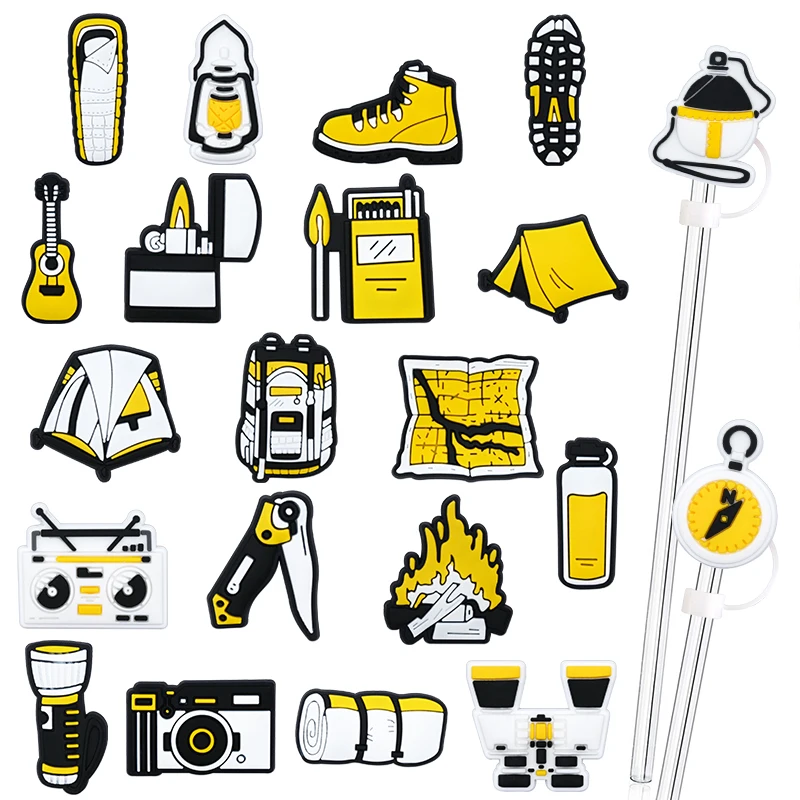 Wholesale 2024 New 8mm Camping Style Drink Spiking Prevention Cover Portable Straw Silicone Straw Openable