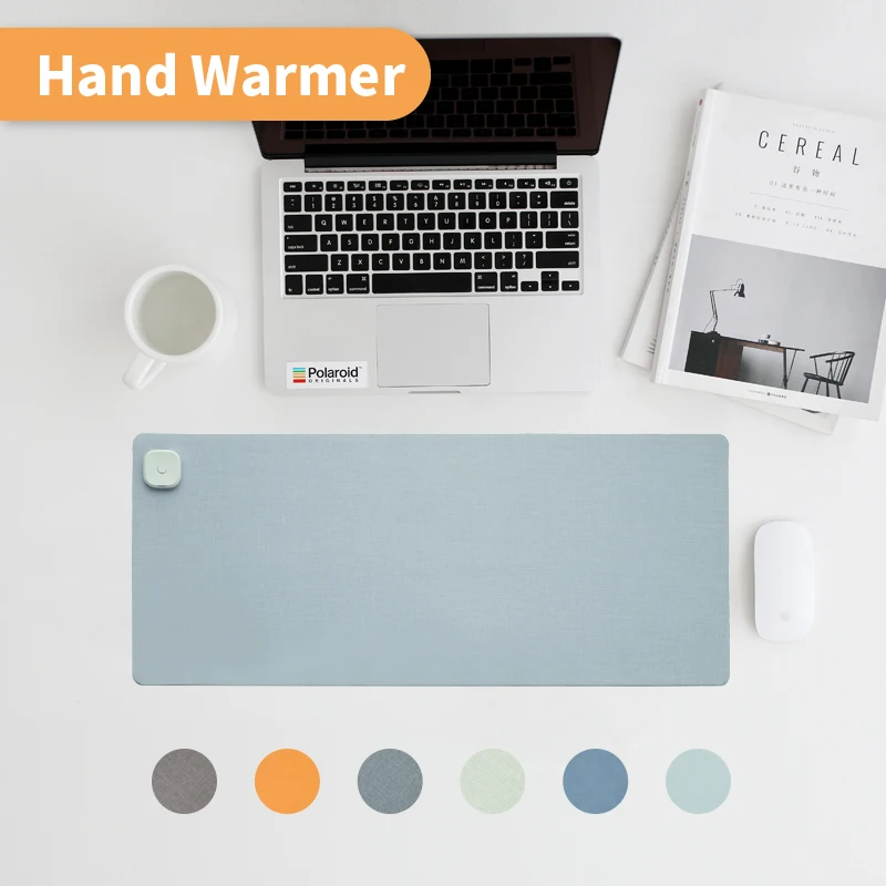 OEM heated table mat office desktop mouse pad computer desk warm hand large xxl waterproof Warm Writing Desk mouse pad