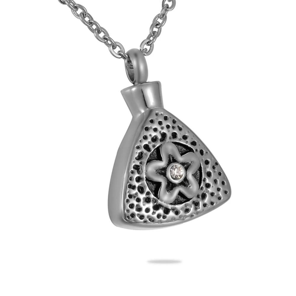 Stainless Steel Sand Dollar Keepsake Pendant