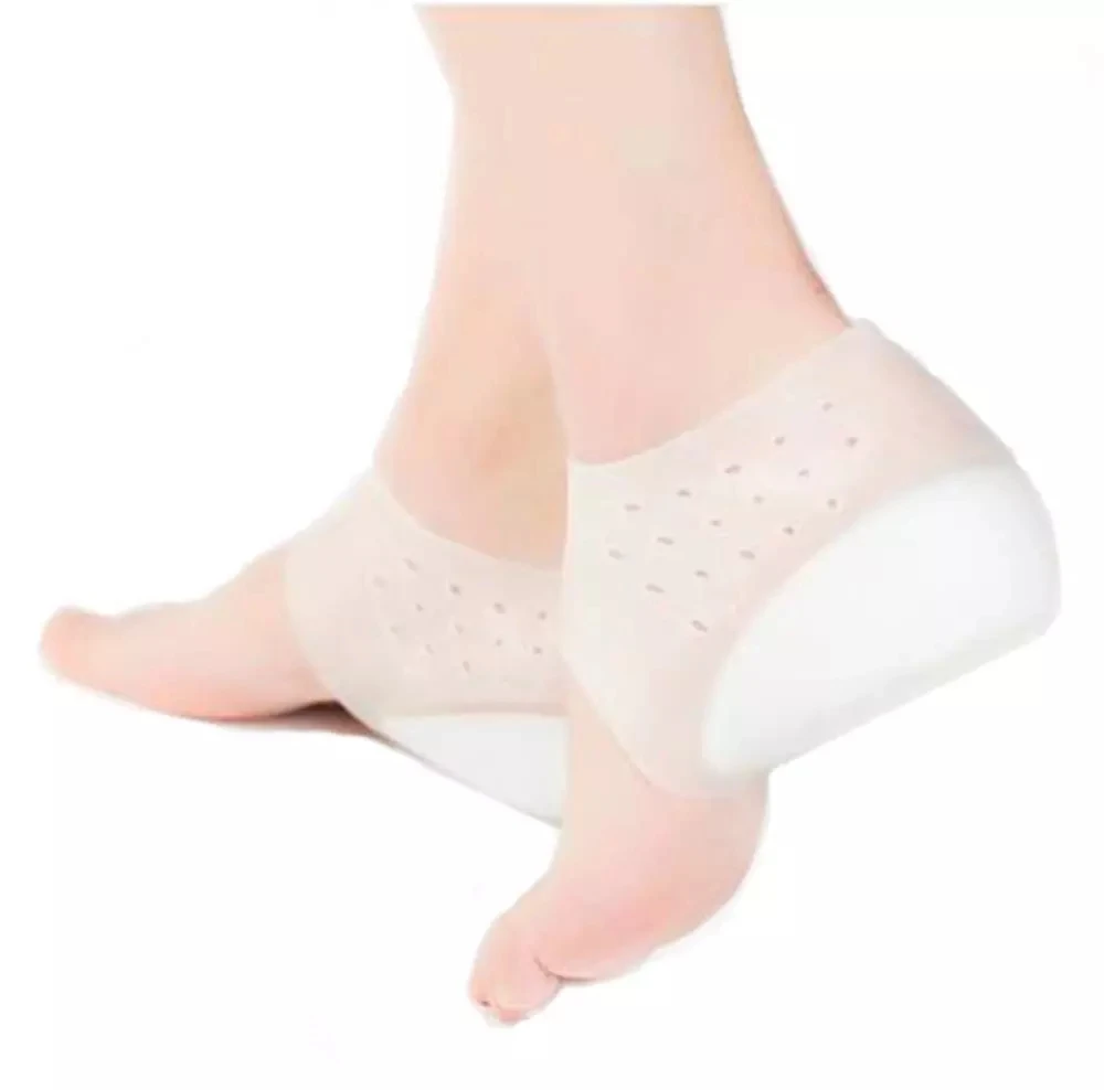 Height Increase Silicone Heel Socks Plantar Fasciitis Heel Protector For Women