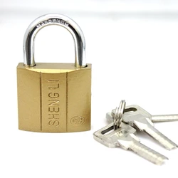 Cheap Dual-Line Imitate Brass safety Padlock manufacturer