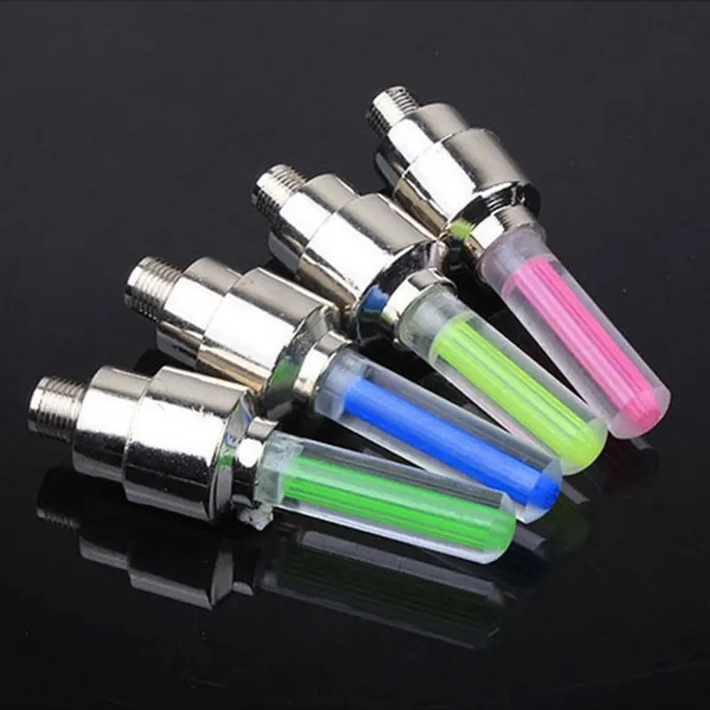 LED Flash Light Tire Wheel Valve Sealing Caps For Car Bike Bicycle Motorcycle