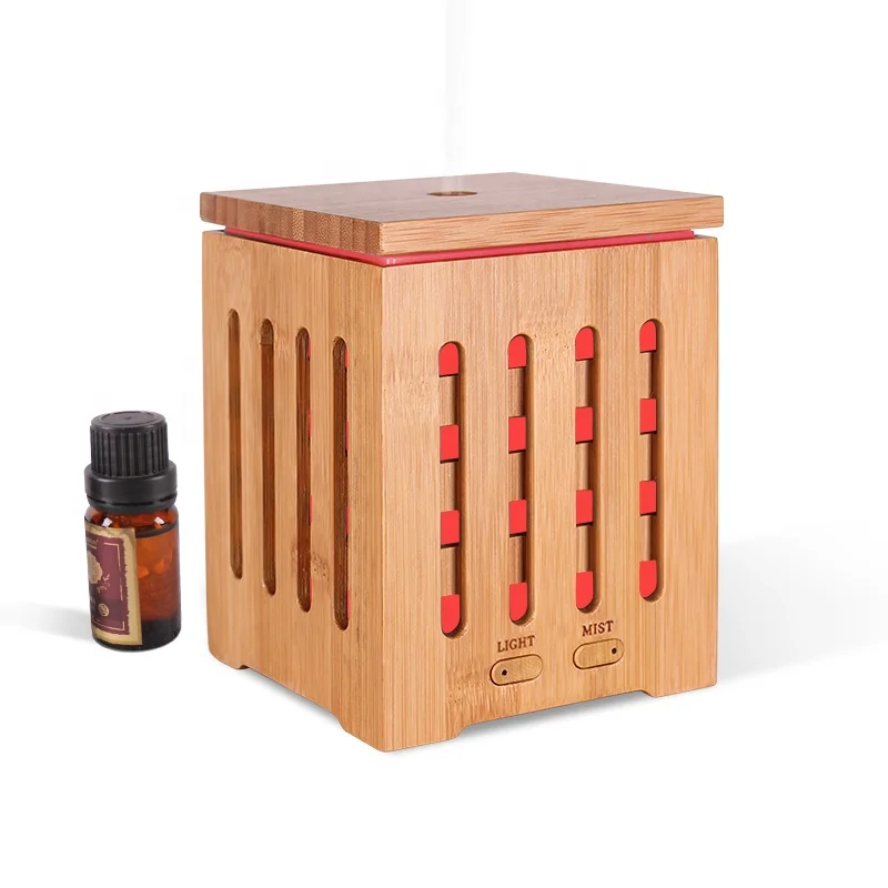 Wholesale Essential Oil Diffuser Wooden Diffuser With Auto Shut-off 7 Color Light Aromatherapy Oil Diffuser Humidifier