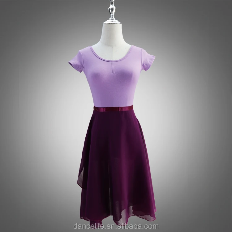 A2327 long ballet chiffon ballerina skirt for women ballet dance wrap skirt knee length long ballet skirt