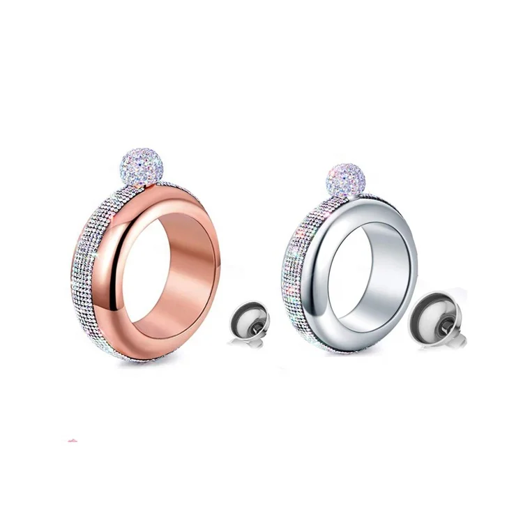 3.5OZ Bracelet Hip Flask Portable Round Flask for Drinkware Stainless Steel Bracelet Jewelry Alcohol Bottle Gift