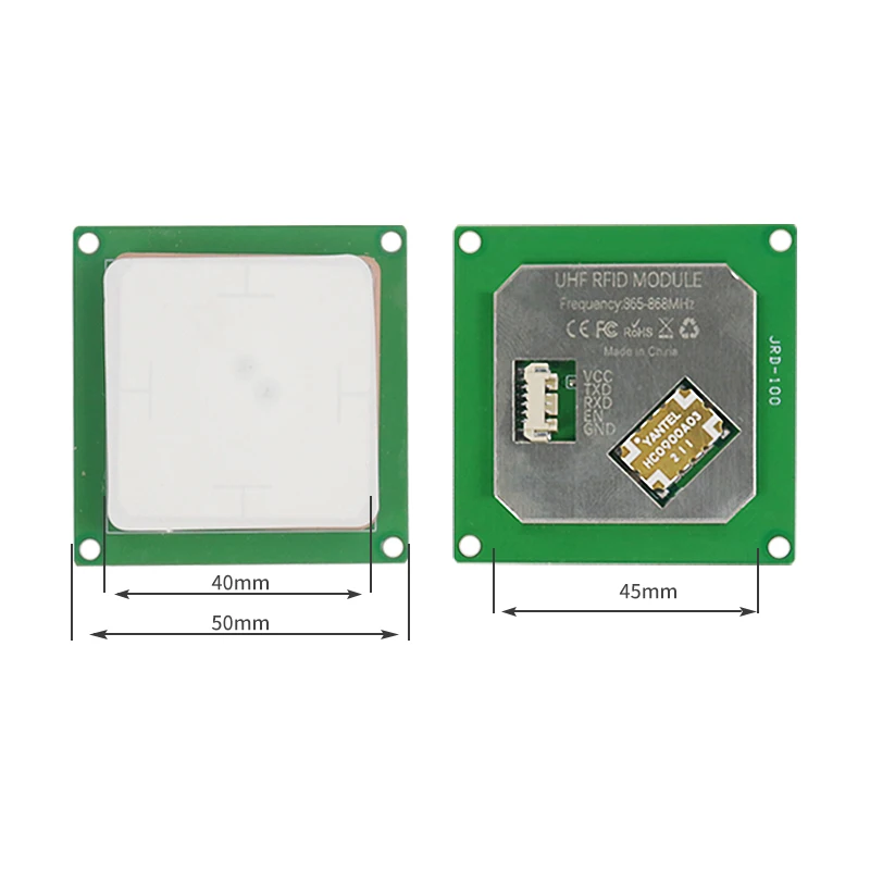 865~868Mhz/902-928Mhz RFID Module TTL 232 Uart Interface UHF RFID Reader Writer Module Build In 3dBi Gain Antenna