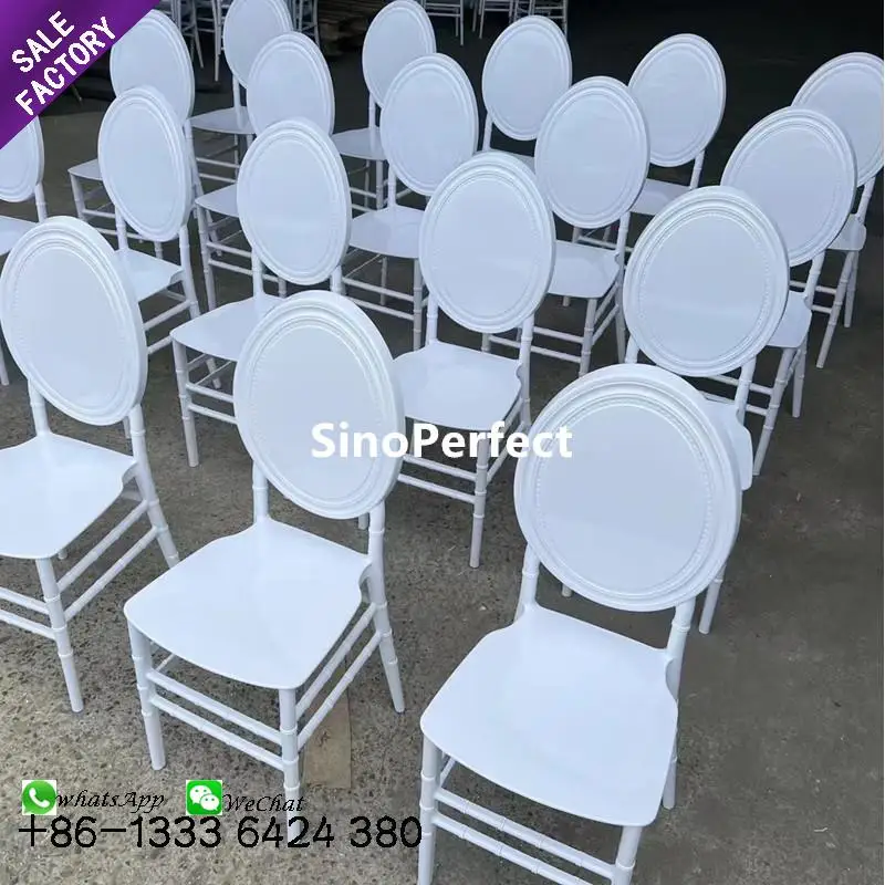 Manufacture Custom Color Cheap Price Event Banquet Party Furniture Plastic Resin Dining Wedding Chair