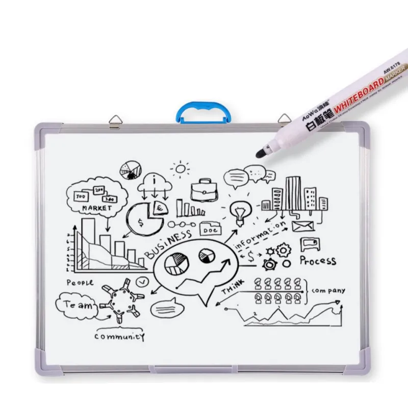 new arrival Aluminium Frame Dry Erase kids drawing board portable mini portable note whiteboard for home,school