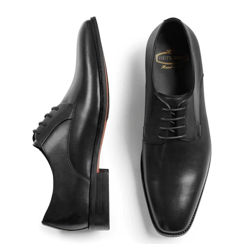 Мужские кожаные оксфорды на шнуровке