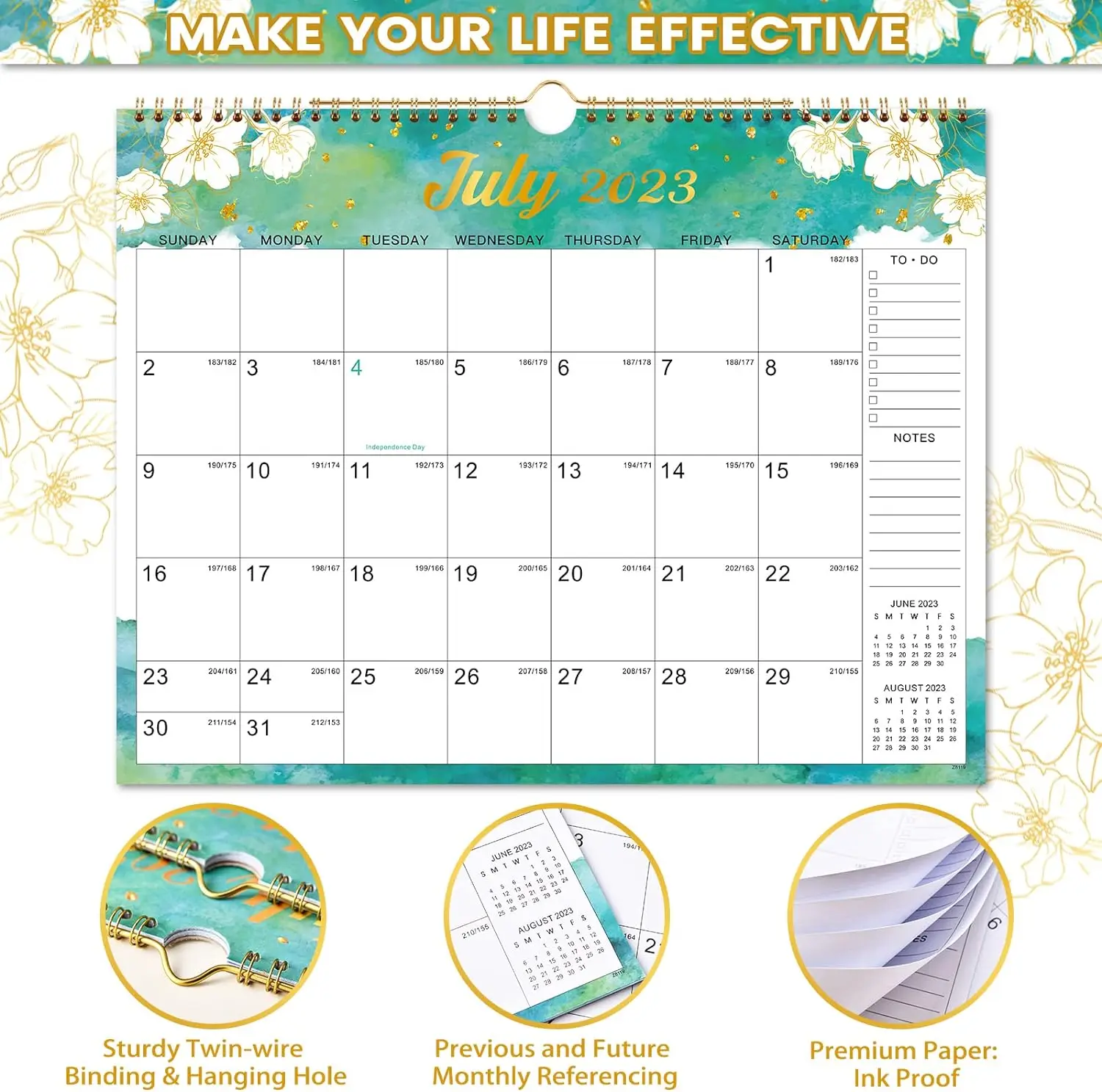 Promotion Custom  Calendar Office Gift Cheap Saddle Stitch Spiral Binding Daily Monthly Printing Wall Calendar