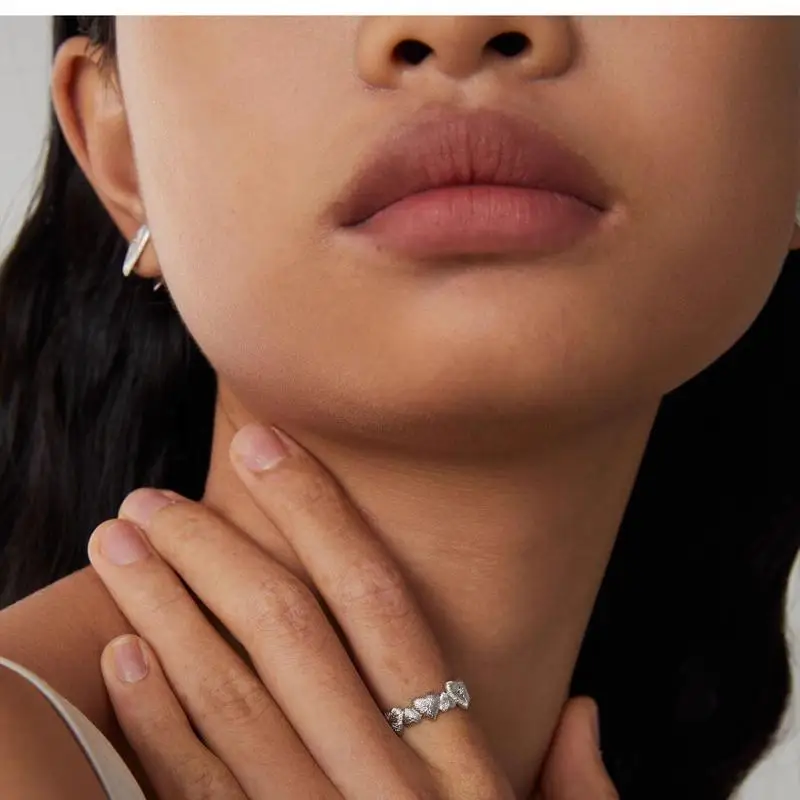 Designed for the Unique - Abrahams Heart Diamond 18K Gold Ring for Couples