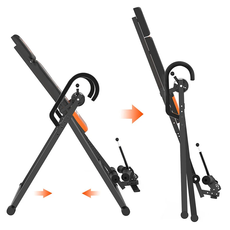 Factory 180 degrees Release Back Pain Relief Exercise Fitness Inverted Chair Adjustable Heavy Duty Inversion Table Fitness